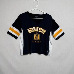 Champion Murray State Racers V-Neck Tee – Navy & White, Size L
